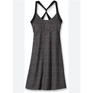 Patagonia Morning Glory Athletic Dress size Medium Black Gray Diamonte